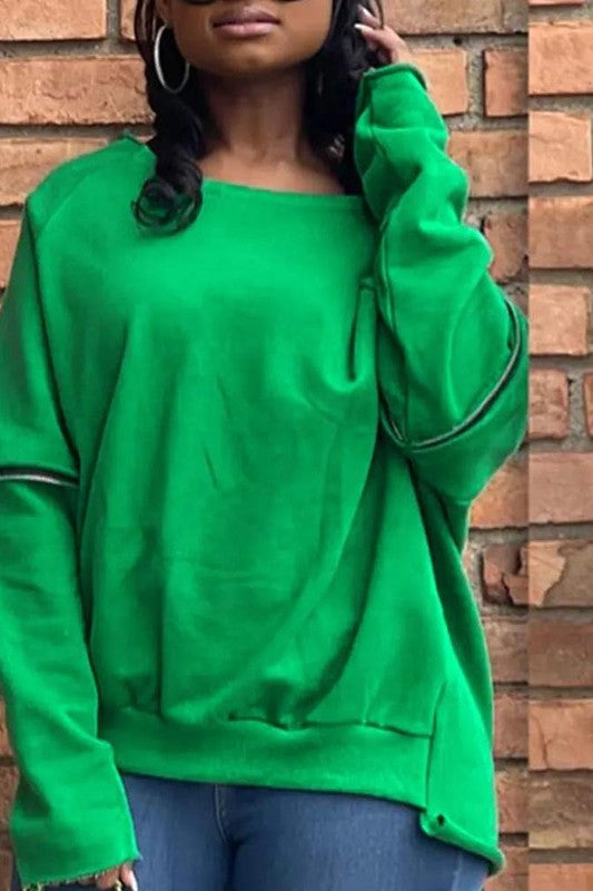 “RIP & ZIP” SWEATSHIRT
