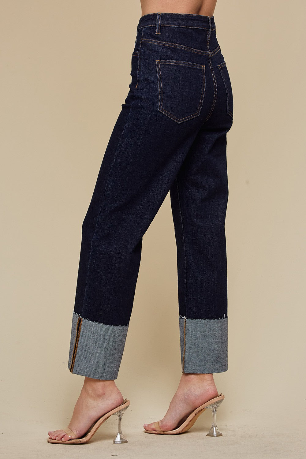 IN THOSE JEANS- STRAIGHT CUFFED JEANS