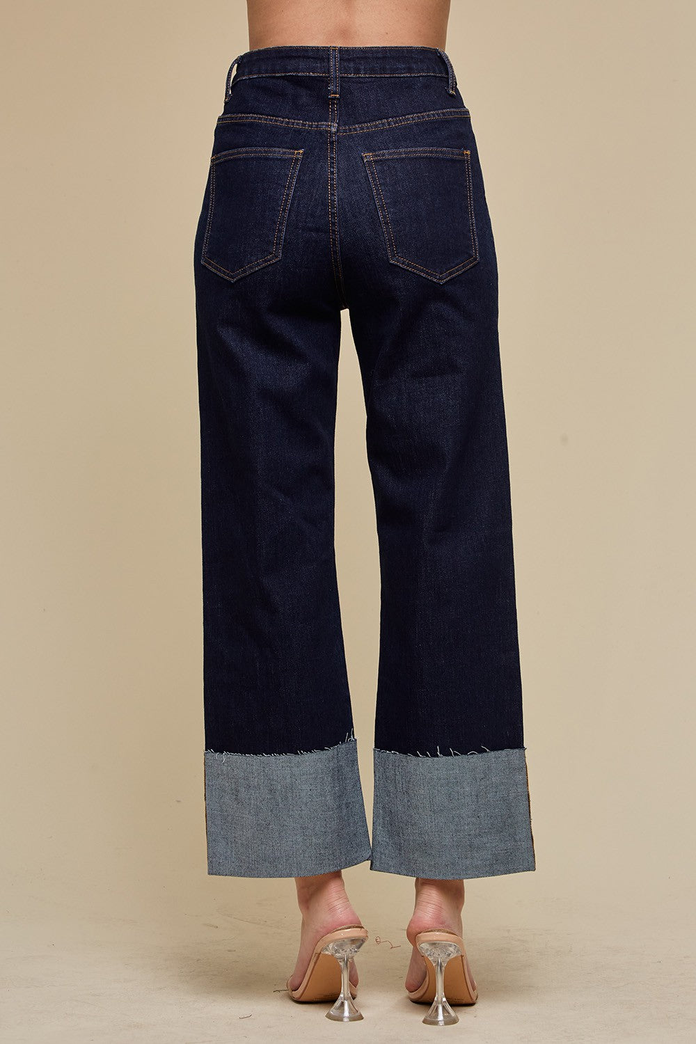 IN THOSE JEANS- STRAIGHT CUFFED JEANS