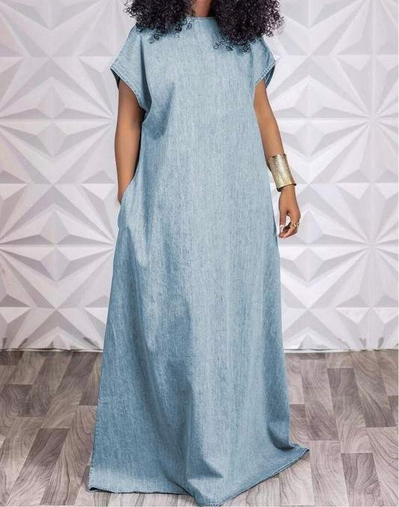 PEEK-A-BOO BACK MAXI DRESS