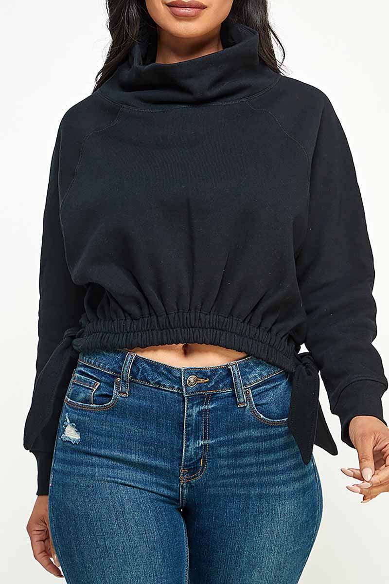 FEELING FALL FUNNEL NECK TOP