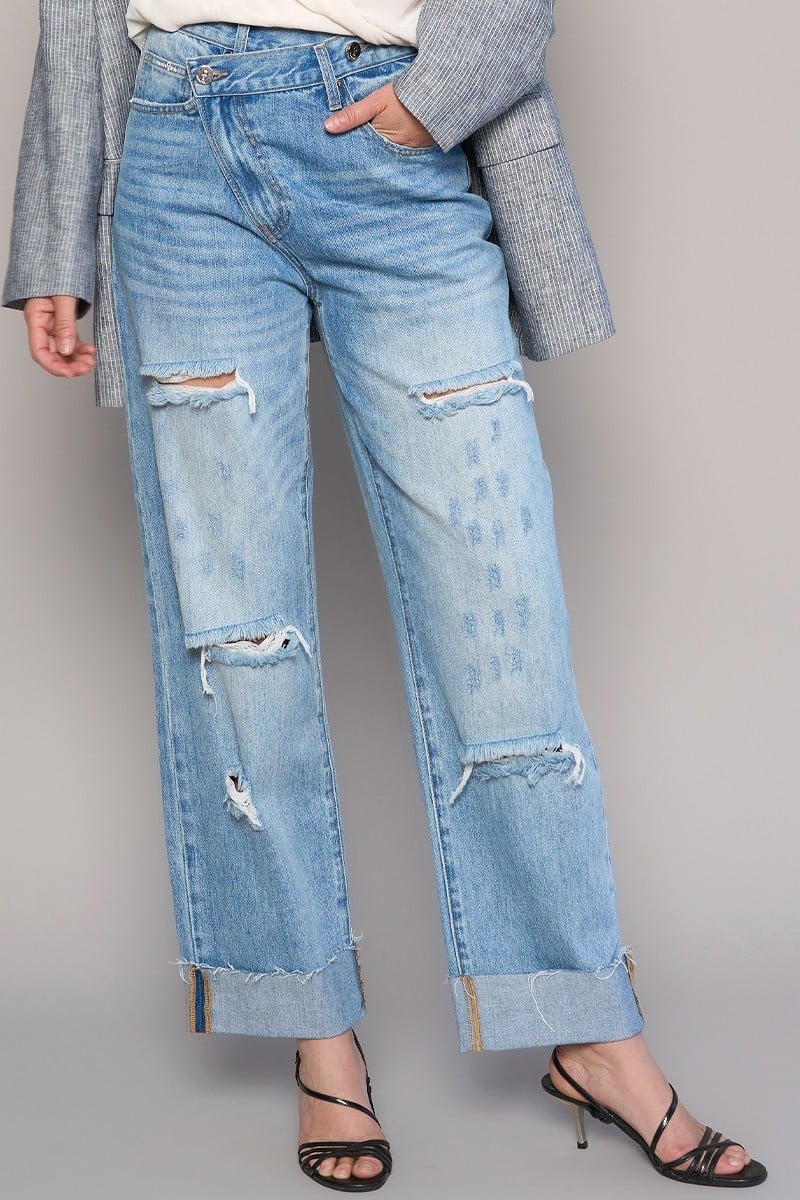 CROSSOVER CUFF JEANS