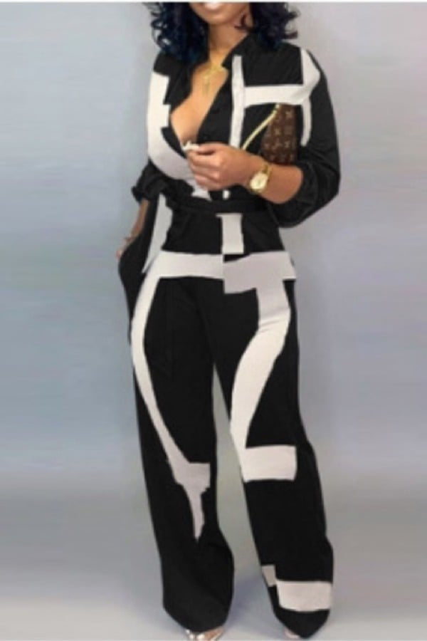 II’S BLACK AND WHITE JUMPSUIT
