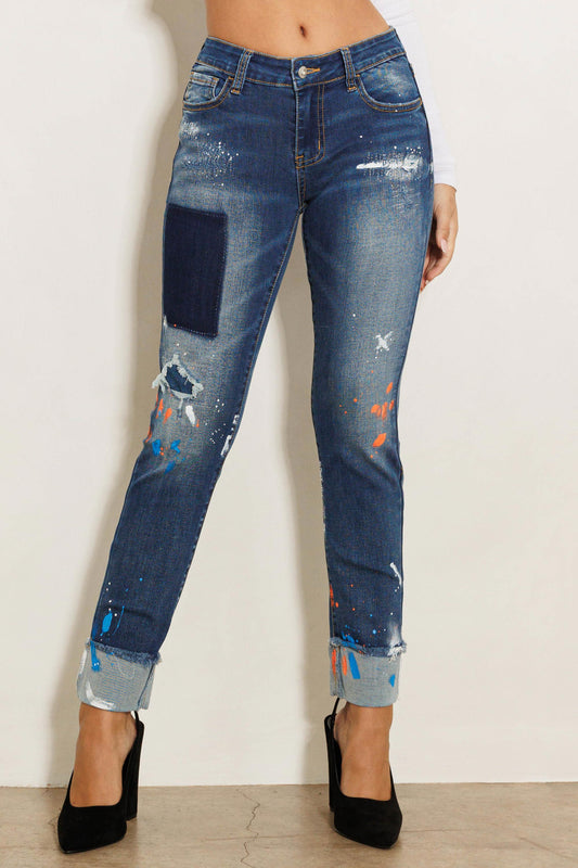 ABSTRACT ARTWORK JEANS